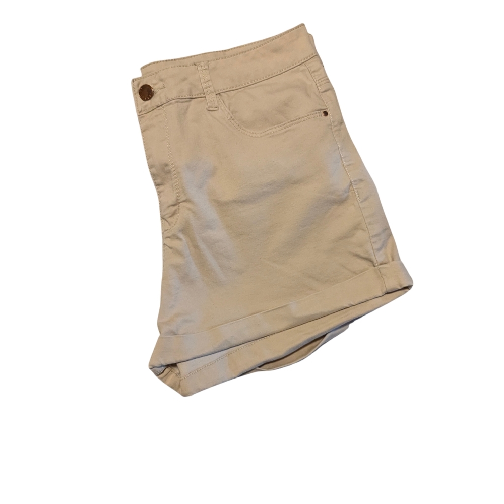 Forever 21 Khaki Shorts Preppy Clean Girl Aesthetic Sz M - Picture 2 of 7